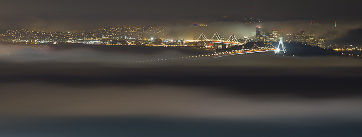 View of San Francisco from above the fog